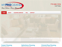 Tablet Screenshot of myprocleaner.com